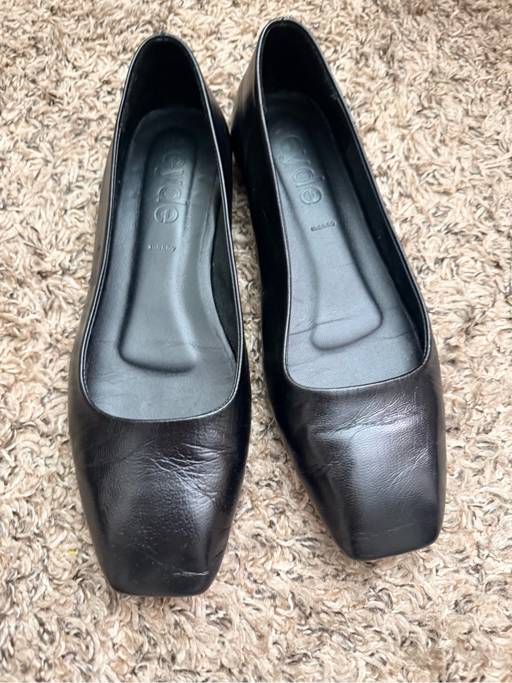Aeyde Matti Square-Toe Flats - 37.5 - Picture 2 of 5